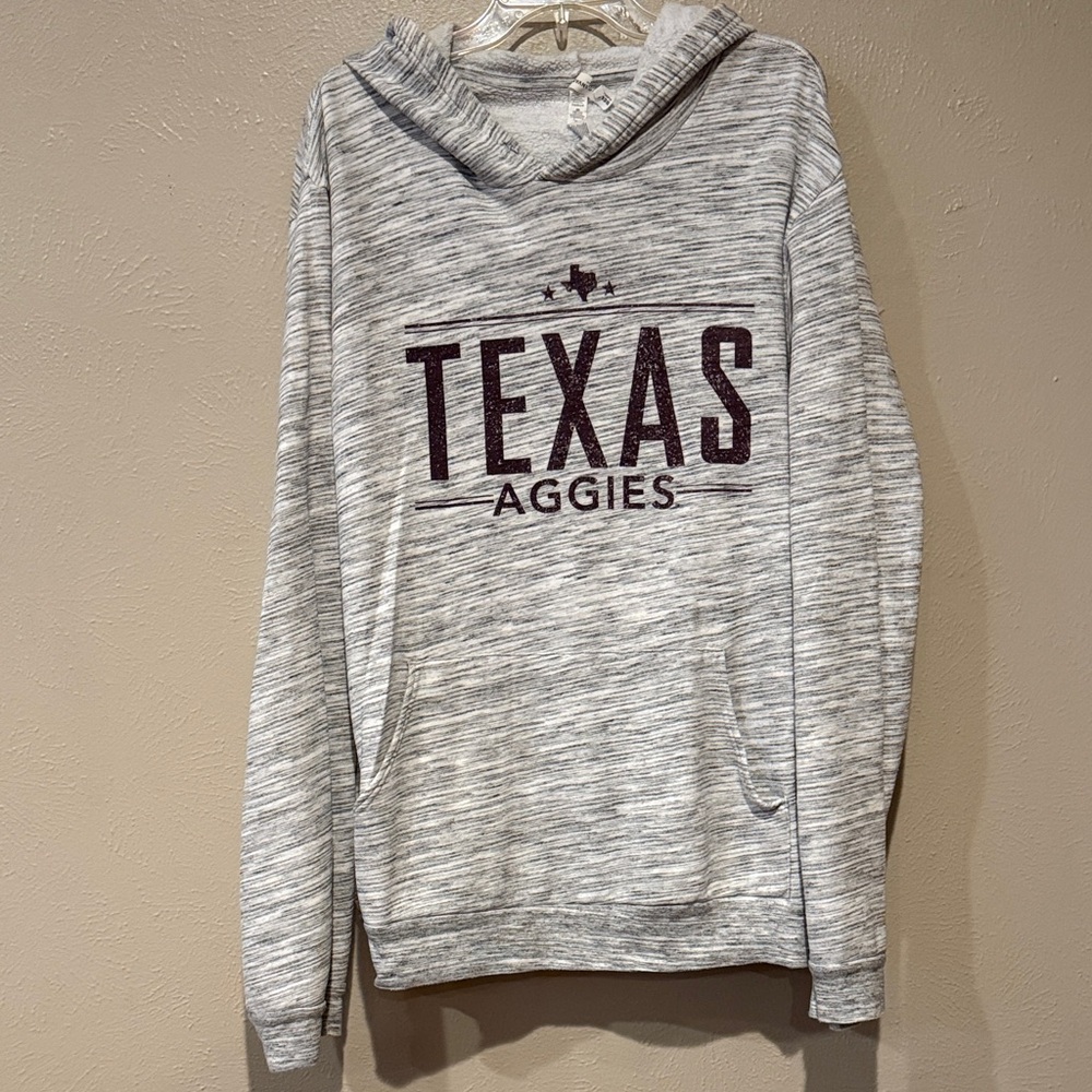 Bella Canvas Heather Gray Texas Aggies Hoodie